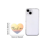 150 Pcs Holographic Love Heart Shaped Thank You Cards, 2.36 X 2.76 Small Business Encouragement Cards For Handwritten Message, Greeting Cards For Wedding, Baby Shower, Small Business, All Occasion