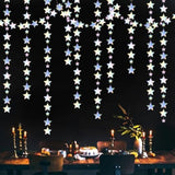 Iridescent Disco-Holographic Party-Decorations Christmas Garland - 62Ft Twinkle Little Star Streamers Hanging Banner,Wedding Birthday Bachelorette Baby Bridal Shower Decor