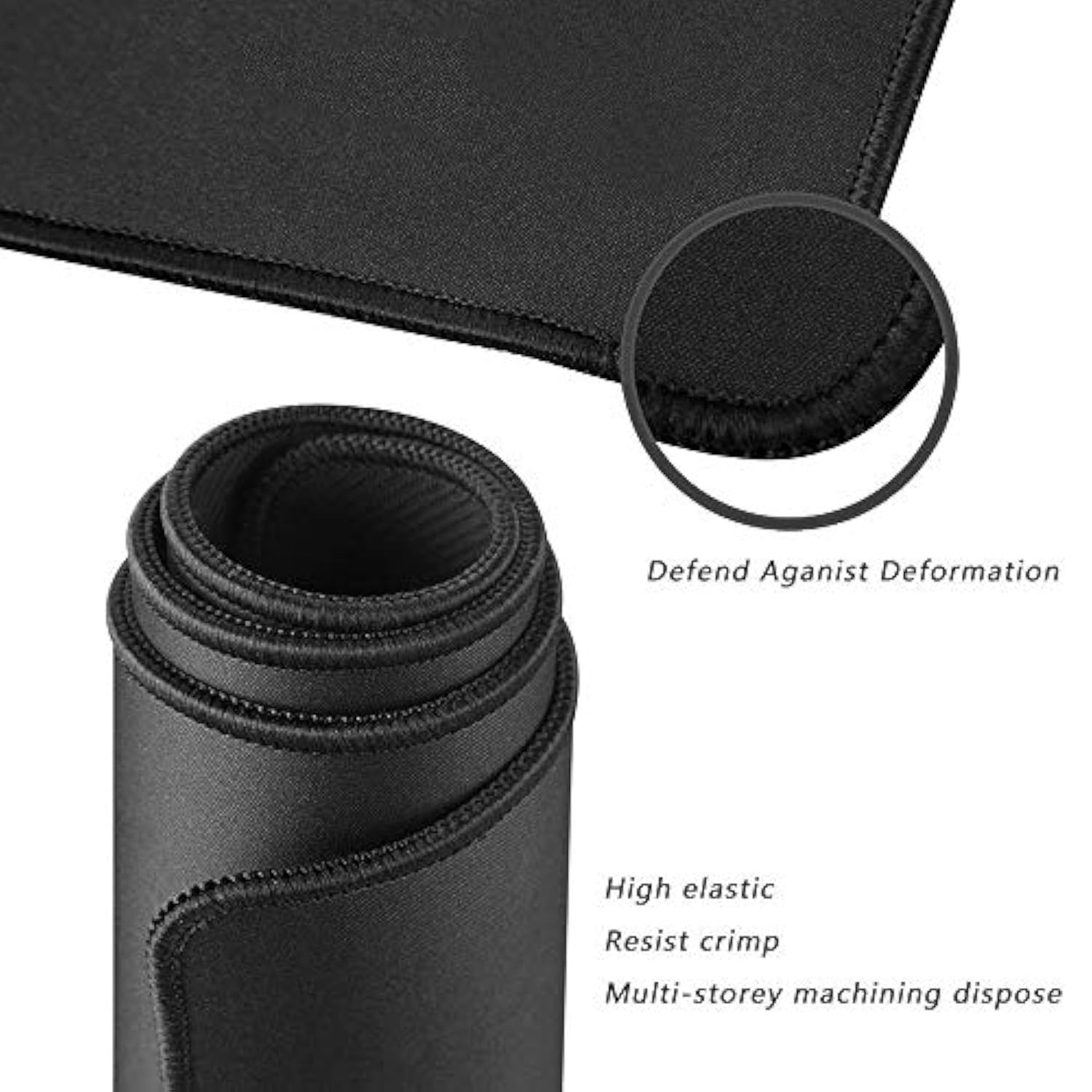 Xxl Professional Large Mouse Pad & Computer Game Mouse Mat (35.4X15.7X0.12In, 90X40 Black)