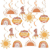 First Trip Around The Sun Birthday Decorations, 20Pcs Boho Sun 1St Bir