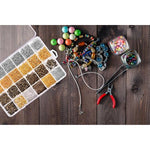 2880 Pcs Jewelry Making Findings Supplies Kit With Open Jump Rings, Lobster Clasps, Crimp Beads, Screw Eye Pins, Head Pins, Earing Hooks And Earing Backs