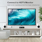 Power Cord, 10A 18Awg Ac Power Cable 10Ft(3M) Nylon Braided 3 Prong Power Cord Replacement Power Cable Ul Certified For Computer, Tv, Monitor, Printer, Pc, Projector, Power Supply