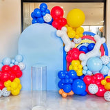 Paw Balloons, Red Yellow Blue Animal Paw Print Latex Balloons With Bone Foil Balloon For Kids Boy Girl Cartoon Theme Birthday Party Graduation Baby Shower Decorations