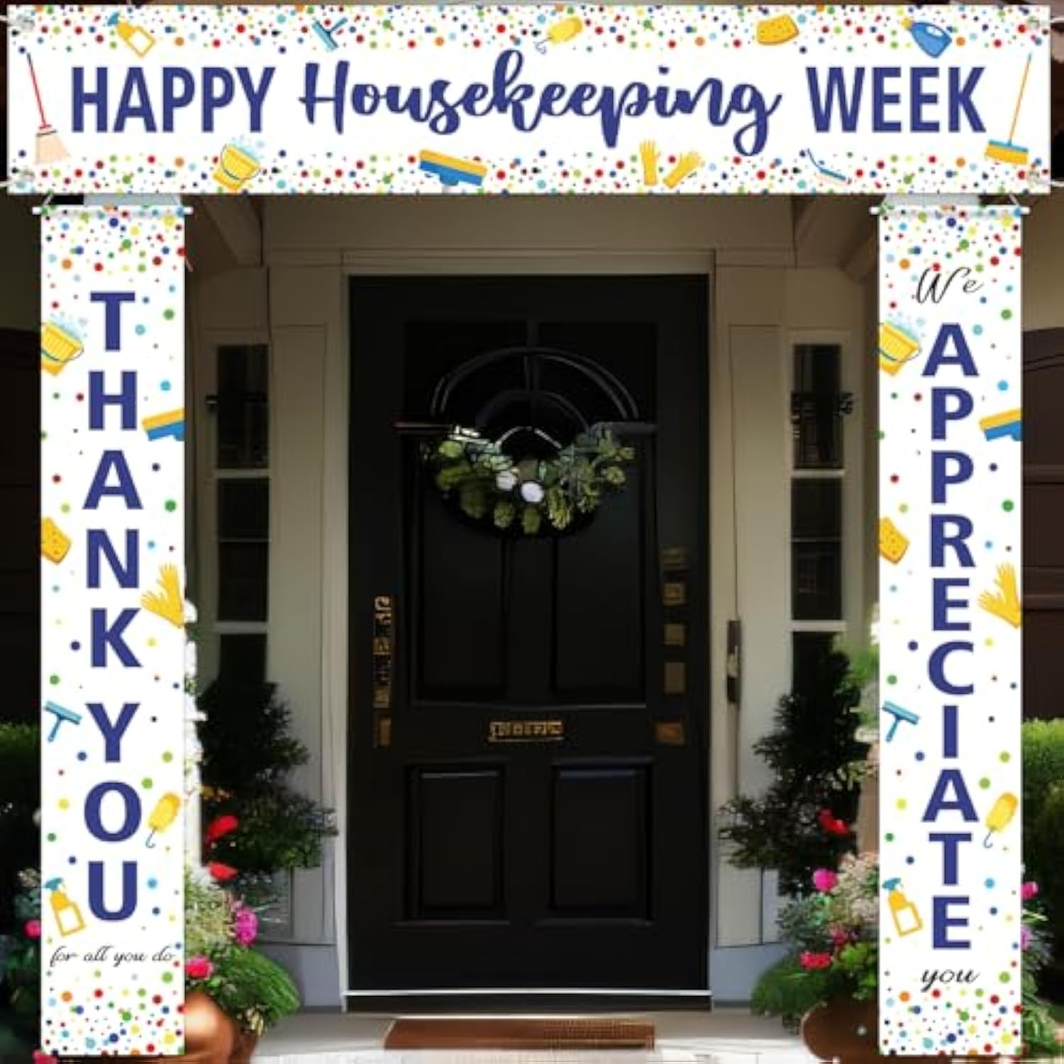 3-Pcs Housekeeping Week Banners “Thank You, We Appreciate You” Set