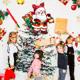 4 in 1 Christmas Santa Claus Piñata, Christmas Piñata Bundle Cute Santa Claus Piñata, Christmas Party Games Stick Blindfold etc Christmas Decorations for Christmas Party Decorations