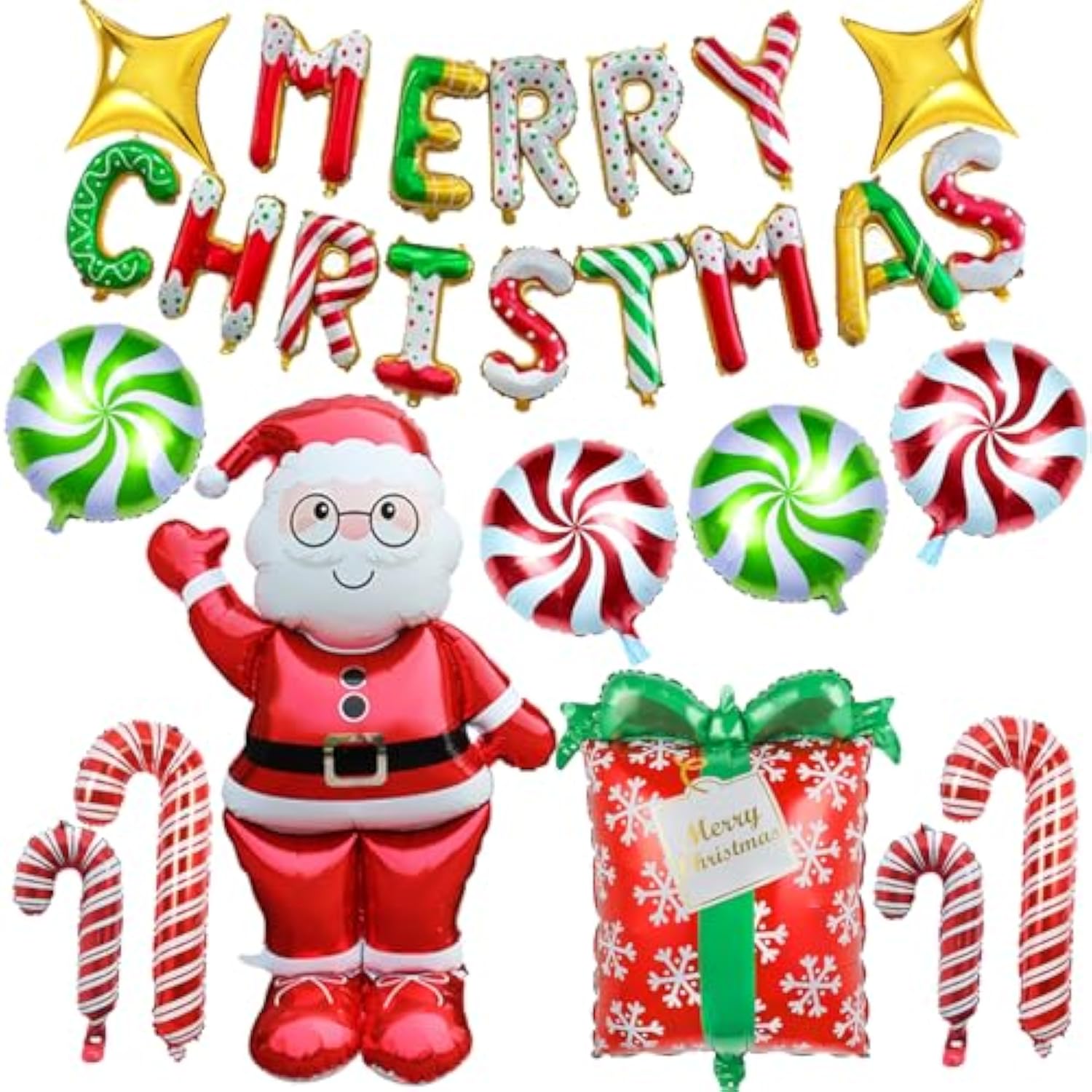 Christmas Decorations Balloons, 14Pcs Christmas Party Decorations Balloon Creating A Festive Atmosphere Indoor Outdoor
