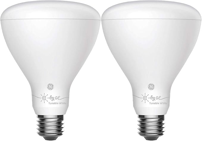 GE Smart Flood Light Bulbs Bluetooth Tunable White Alexa Google Assistant 2 Pack LED