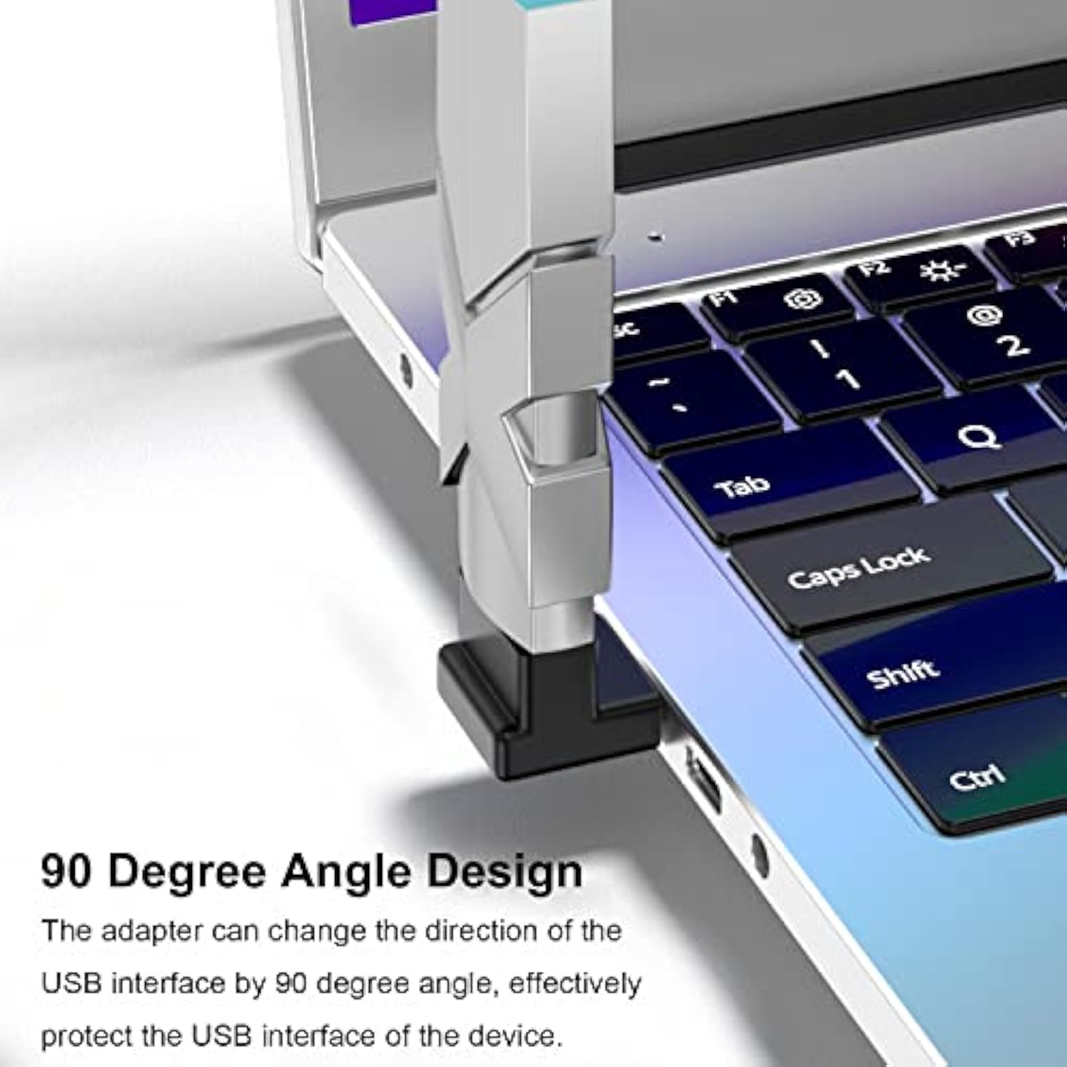 90 Degree Usb 3.0 Adapter (4 Pack), Vertical Up And Down Angle, Horizontal Lef
