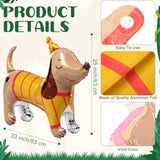 6 Pcs Dog Balloons Pet Birthday Party Decorations Puppy Foil Animal Balloons