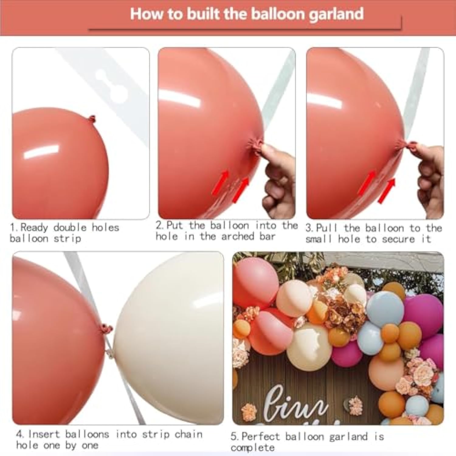 Dusty Pink Brown Balloon Arch Peach Magenta Balloons Different Size Peach White Sand Blue Balloon Garland Kit For Wildflower Baby Shower Birthday Wedding Western Summer Tropical Boho Party Decoration