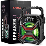 Portable Wireless Bluetooth For Iphone, Android, Ipod And More - Rechargeable Bluetooth Speaker For Kids & Adults - Mini Speaker With Party Lights, For Hiking, Camping, Picnic And Boating