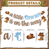 "A Little Cowboy Is On The Way" Banner, Western Baby Shower & Cowboy Party Decor