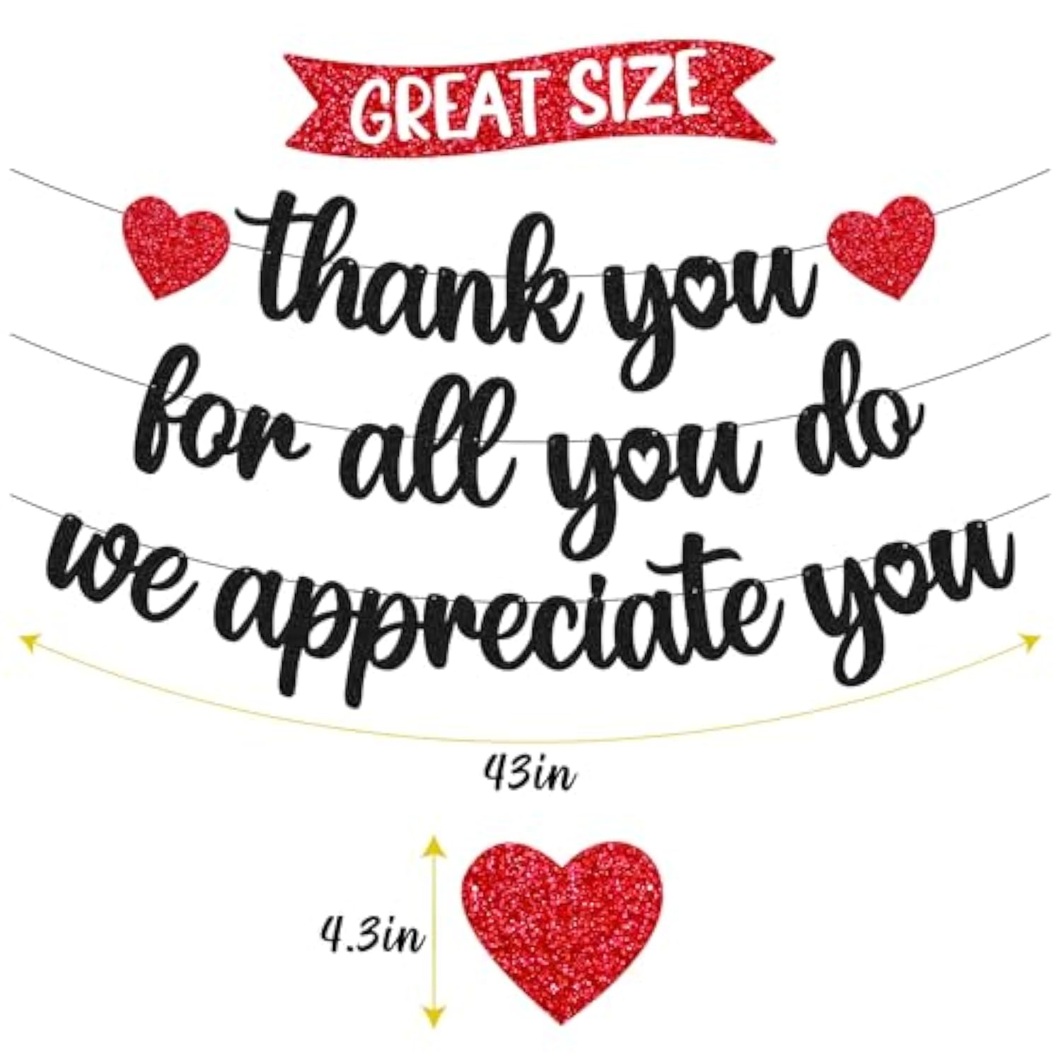 Thank You For All You Do We Appreciate You Banner Happy Friendsgiving Garland Decoration Thanksgiving Party Decor