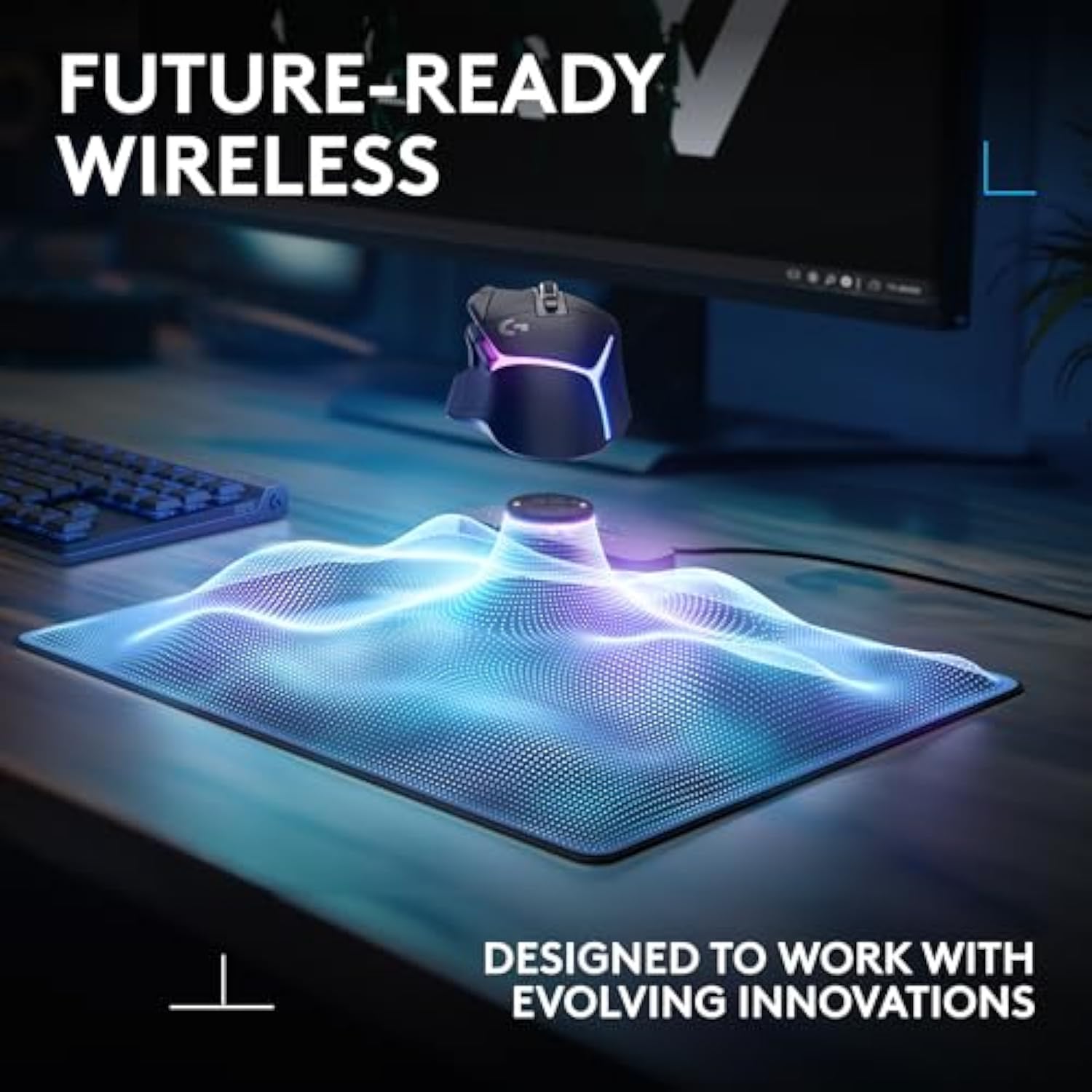 Powerplay 2 Wireless Charging Mouse Pad For Compatible Gaming Mice, 34.5 X 28.4 Cm (13.5 X 11.2 Inches), 3.5 Mm Height, For Pc/Mac - Black