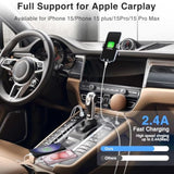 3 Pack Car Carplay Cable For Iphone 16 15 Pro Max 15 Plus,3Ft Usb To Usb C Cable For Car Charger Adapter, Carplay Usb C Cord Accessories Charging For Ipad 10Th Gen/Ipad Pro Air 5Th-White
