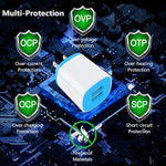 Usb Charger Wall Plug, Iphone Charging Box, 5Pack Home Travel 2.1Amp Dual Port Fast Wall Charger Quick Charging Block Cube Brick For Iphone 16E 16 15 14 13 12 Pro Max Xr X 8 7 6,Samsung,Android