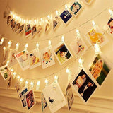 Photo Clip String Lights Led Fairy Clip String Lights Hanging Photo Pictures Battery Operated For Gifts Patio Christmas