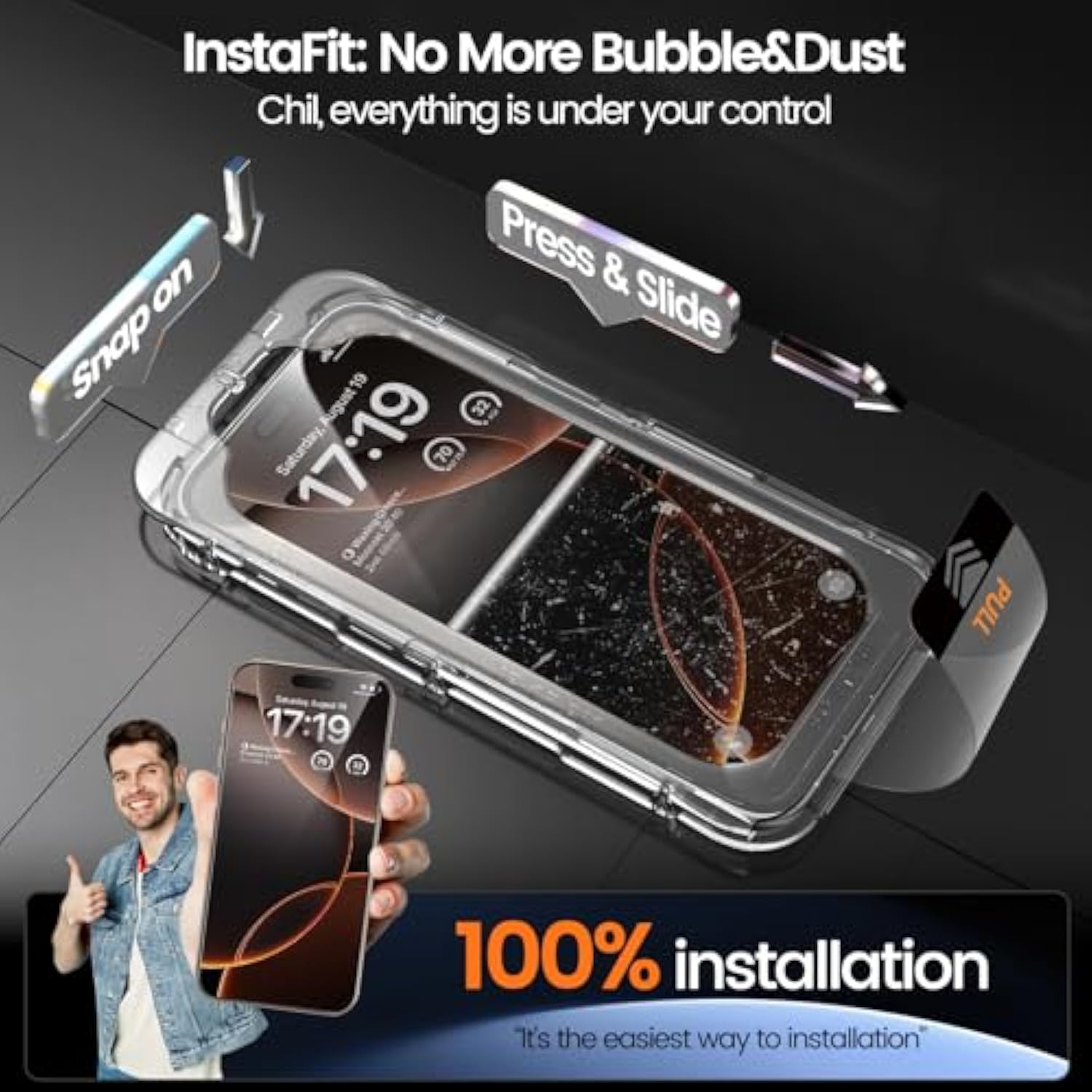 2+2 Pack For Iphone 16 Pro Max Privacy Screen Protector 6.9" With Camera Lens Protector [Auto Alignment/Dust Removal] Anti Spy Tempered Glass [Military Grade Shatterproof] Case Friendly