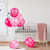 60 Pcs Cowgirl Balloons Bandana Western Cowgirl Party Decorations Cow Animal Print Balloons For Baby Shower Birthday Supplies, 12 Inch(Pink)