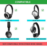 Qc3 Earpads, Replacement Pu Leather & Memory Foam Ear Cushions Cover Kit For Bose Quietcomfort 3, On Ear, Oe, Oe1 Headphones Only (Black)