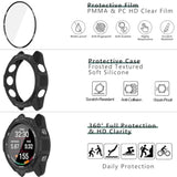[1+4 Pack] Case With Pmma Screen Protector Compatible With Garmin Forerunner 570 47Mm, Bumper Full Coverage Protective Soft Cases Face Cover For Forerunner 570 47Mm