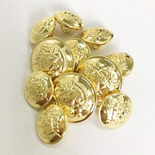 Vintage Metal Button Brass High-Grade Buttons For Jeans, Coat, Blazer,