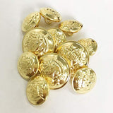 Vintage Metal Button Brass High-Grade Buttons For Jeans, Coat, Blazer,