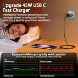 2025 New 45W Super Fast Charger Type C Pd3.0 [2 Pack] 45 Watt Usb-C Charger Android Wall Charging For Samsung Galaxy S25 Ultra/S25/S25+/S24 Ultra/S24+/S24/S23 S22 S21 Ultra/Z Fold 6 5/Z Flip 6 5 4