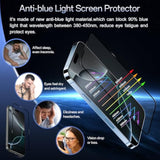 Screen Protector For Iphone 16 Pro Blue Light Block,Military-Grade Shatterproof Hd Tempered Glass With Easy Installation Tray,Touch Sensitive, 9H Hardness, Anti-Scratch,2 Pack