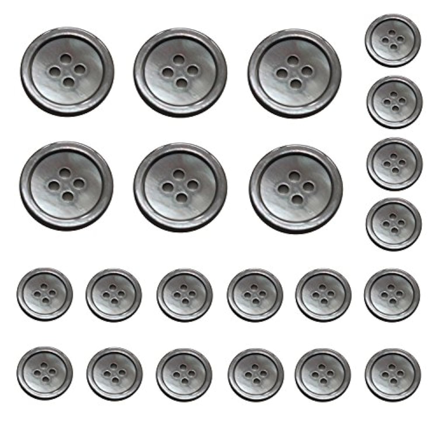 22 Pieces Genuine Smoke Mother Of Pearl Blazer Buttons Suit Buttons Se