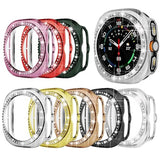 Bling Case for Samsung Galaxy Watch Ultra 47mm (2025/2024) Glitter Diamond Protective Cover PC Plated Bumper Frame Accessories for Galaxy Watch Ultra
