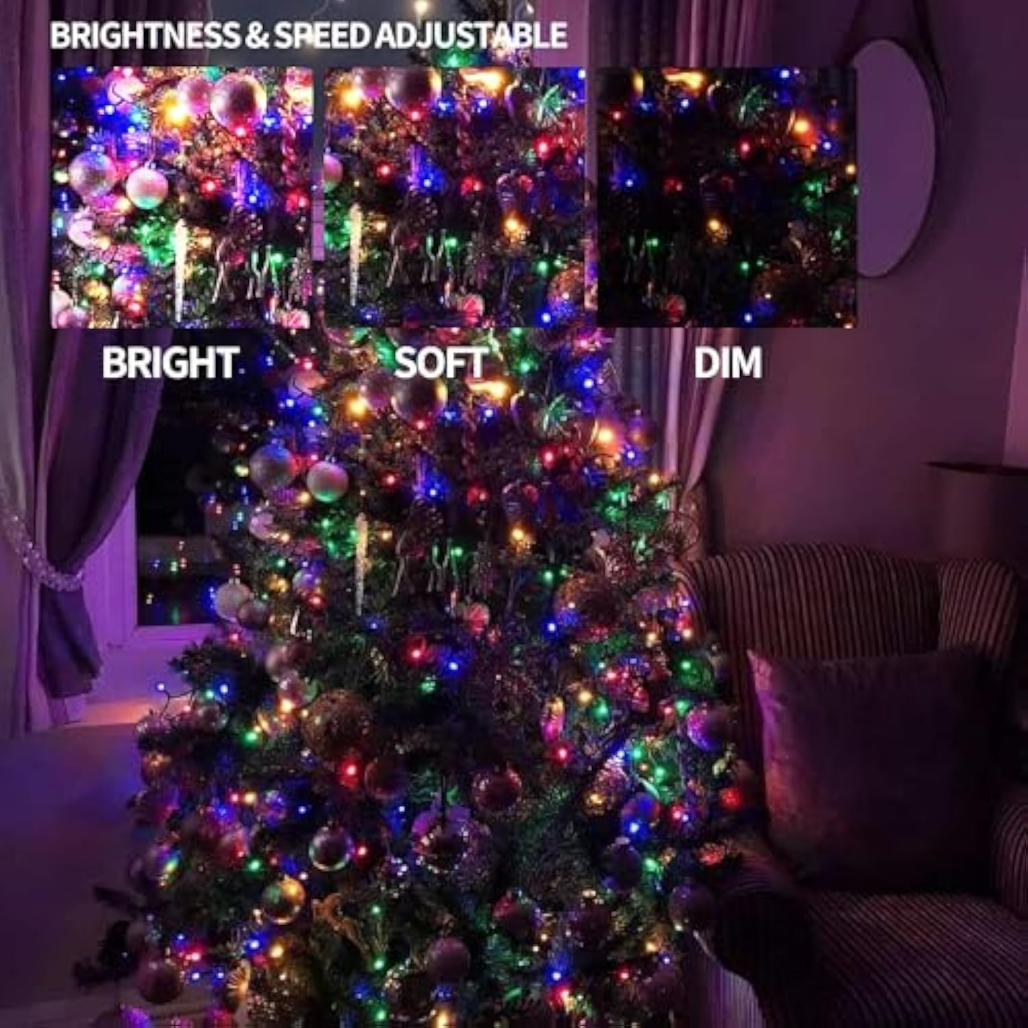 Color Changing Halloween Lights, 33Ft 100 Led Rgb String Lights With Remote & Timer, Usb Powered Fairy Lights For Indoor