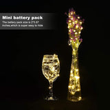 24 Pack Battery Operated Fairy Lights 3.3FT 20 LED Warm White Silver Wire Mini String Lights for Mason Jars Wedding Party Decor