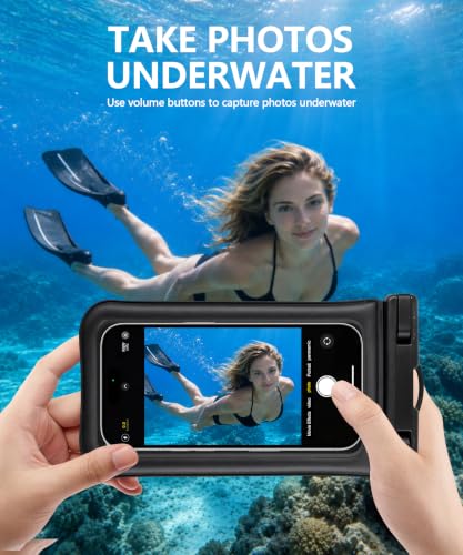 IP68 Floating Waterproof Phone Pouch [2 Pack] Water Proof Phone Case up to 6.9" for iPhone 17 16 15 14 13 Pro Max, Galaxy S25 S24 Ultra, Dry Bag with