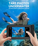 IP68 Floating Waterproof Phone Pouch [2 Pack] Water Proof Phone Case up to 6.9" for iPhone 17 16 15 14 13 Pro Max, Galaxy S25 S24 Ultra, Dry Bag with