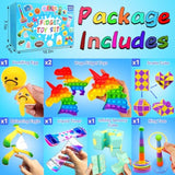 125 Pack Fidget Toys Assortment For Kids 4-8-12,Stress&Anxiety Relief Toys For Party Favors,Treasure Box Fillers,Classroom Prizes Rewards,Carnival,Pinata Stuffers