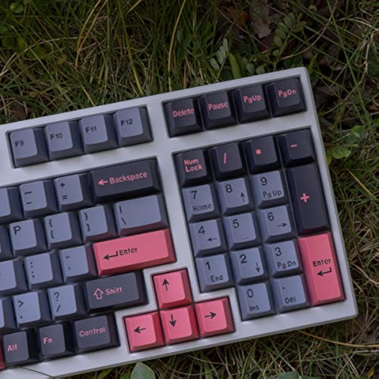 173 Keycaps Cherry Profile Doubleshot Custom Black Grey Pink Keycaps Set For 6