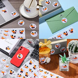 1000 Pieces Happy Snowman Stickers - Christmas Roll Circle Face Winter Holiday Label - Cute Seals Cards Fun Presents For Kids Xmas Party Decoration Supplies