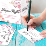 Baby Shower Games - Diaper Raffle Box With 50 Tickets, Sign, Prizes And Decorations - Thick Paperboard