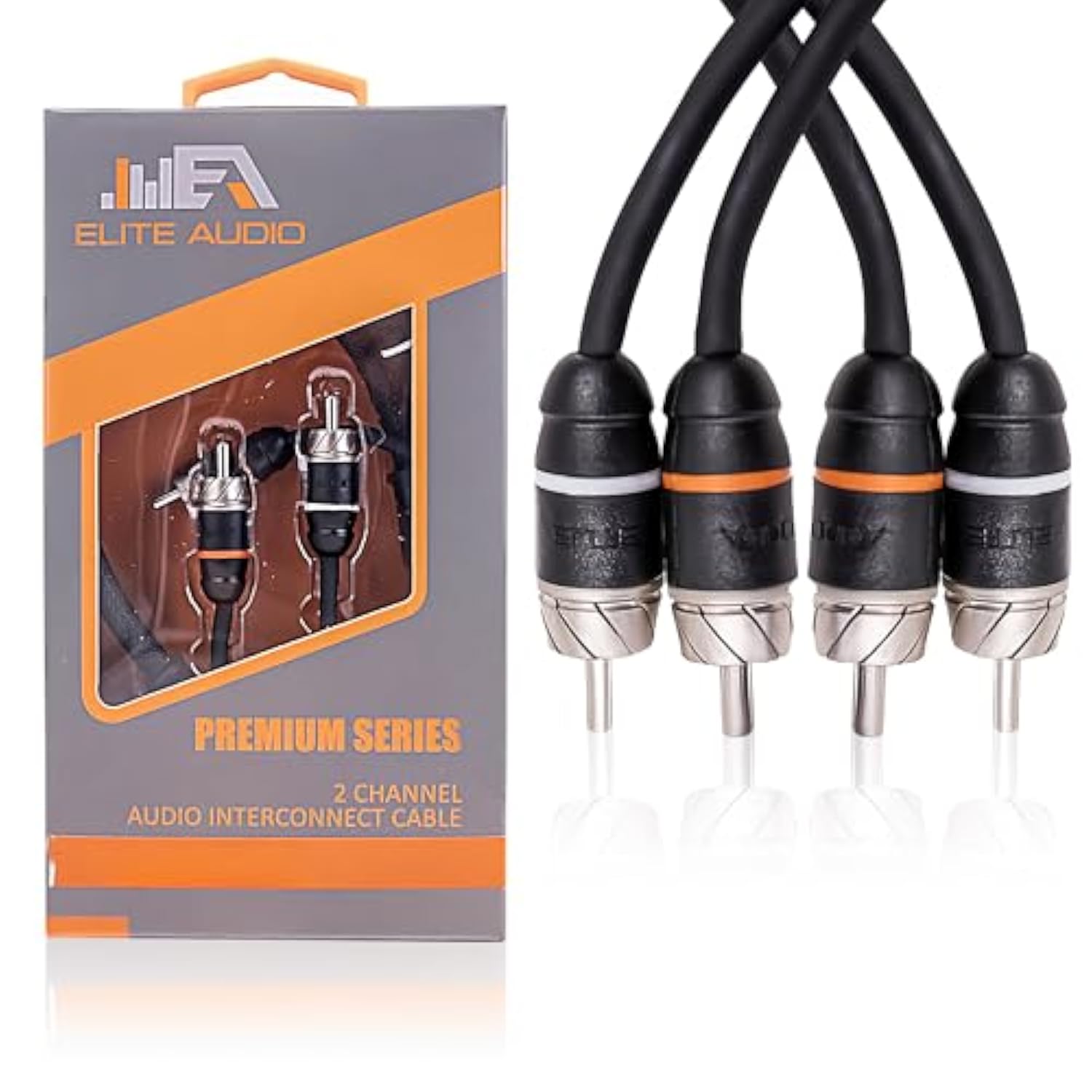 Premium Series 100% Ofc Copper Rca Interconnects Stereo Cable, 2 Channel 1.5'