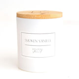 Smoked Vanilla Candle – Warm Vanilla With Wood & Spice – Clean Burning Coconut Soy Wax – Non-Toxic, Long-Lasting 60-Hour 12Oz Glass Candle – Relaxation, Home Décor & Gifts