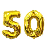 16 Inch Gold Balloons Decor Letters A To Z Numbers 0 To 9 For Wedding Prom Birthday Party (Number 5)