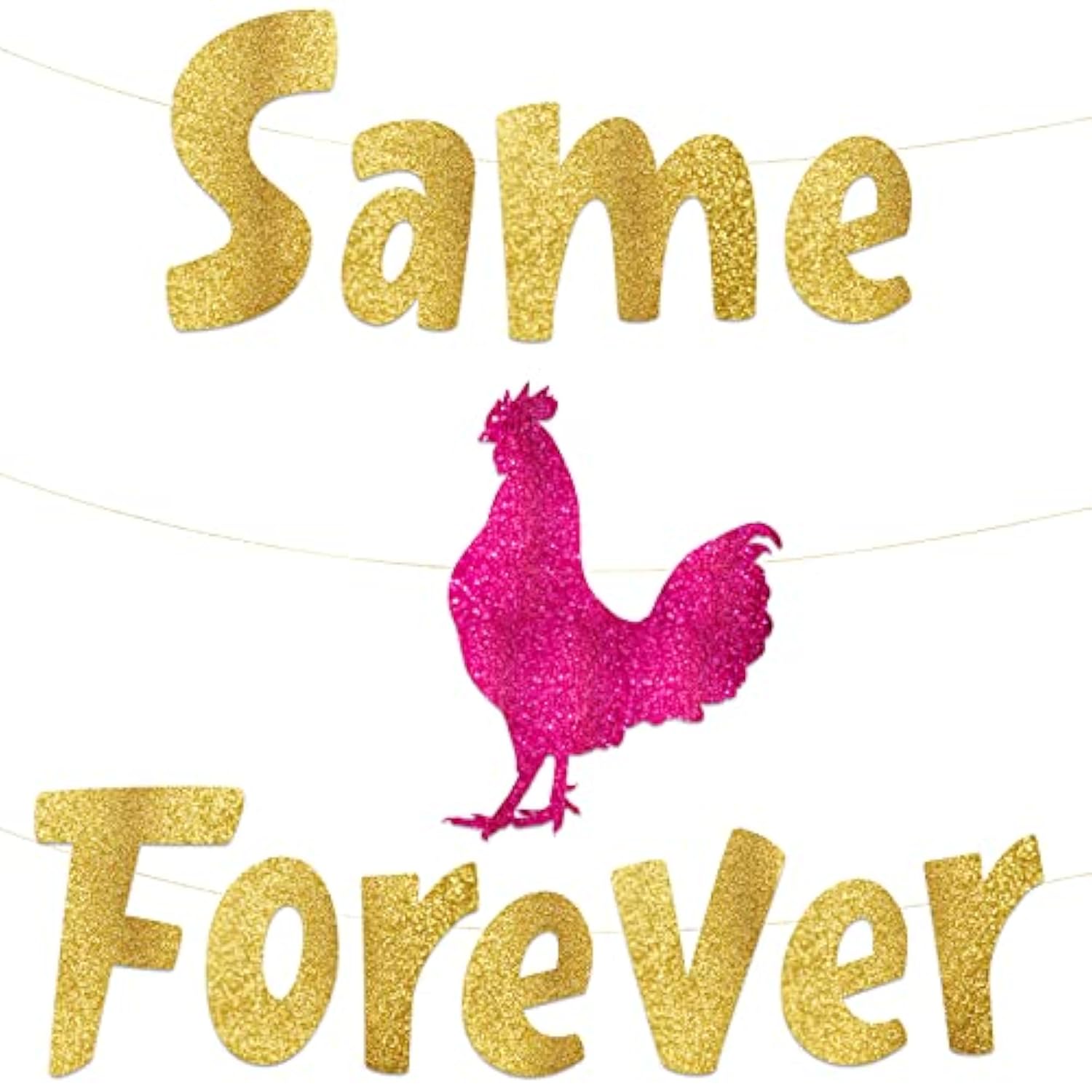 Funny Bachelorette Party Gold Glitter Banner – Gay Bachelor Party Decorations, Favors And Supplies