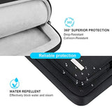 360° Protective Laptop Shoulder Bag, 15-15.6 Inch Laptop Sleeve Case For Acer Hp Lenovo Dell Asus Laptop, Acer Aspire, Hp Pavilion, Dell Inspiron, Lenovo Ideapad,Asus Zenbook Computer Bag, Black