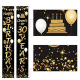 2 Pieces 30Th Birthday Party Decorations Cheers To 30 Years Banner 30T