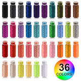 72pcs Sewing Thread Kit, 36 Colors, 400 Yards Polyester Thread for Machines