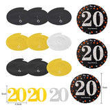 20Th Anniversary Decorations Kit - Including Glitter Banner, Hanging Swirls, Poms - Wedding Party Decorations
