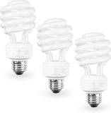 23W CFL Light Bulbs E26 Standard Base 2700K Warm White 1600 Lumens 100W Equivalent UL Listed 3 Pack
