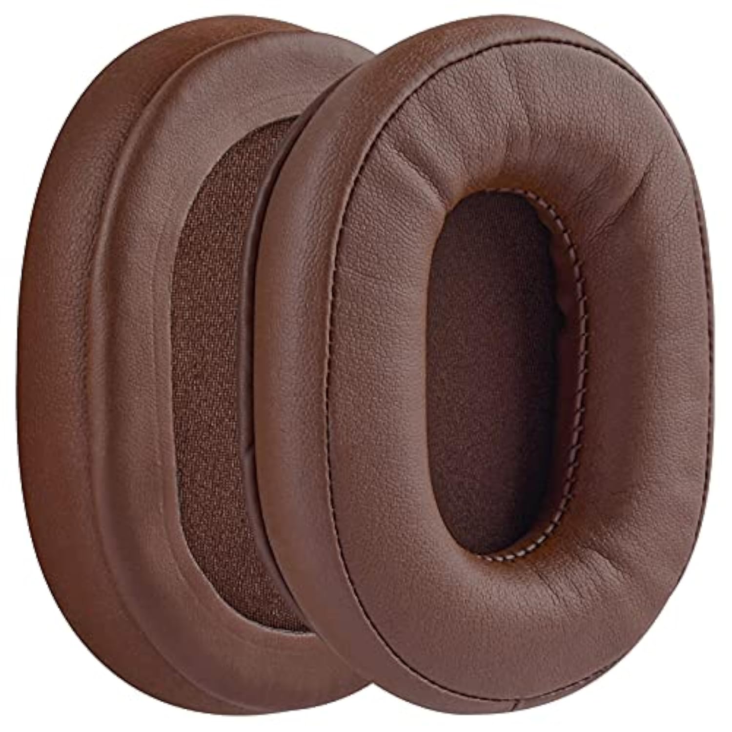 Geekria QuickFit Replacement Ear Pads for Sony MDR-7506, MDR-V6, MDR-CD900ST Headphones Ear Cushions, Repair Parts (Brown)