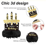 9pcs 21st Birthday Table Centerpieces Honeycomb Toppers for Party Decor